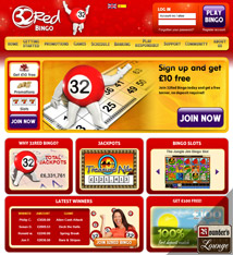 32Red Bingo Front Page