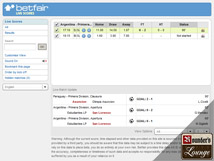 Betfair Sportsbook Live Scores