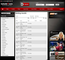 Betsafe Sportsbook Betting Results