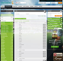 Betsson Sportsbook Football Betting