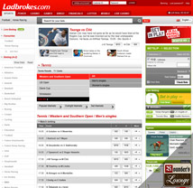 Ladbrokes Sportsbook Tennis Betting