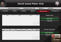 Poker Stars Manage Games Page