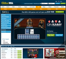 William Hill Skill Games Gin Rummy